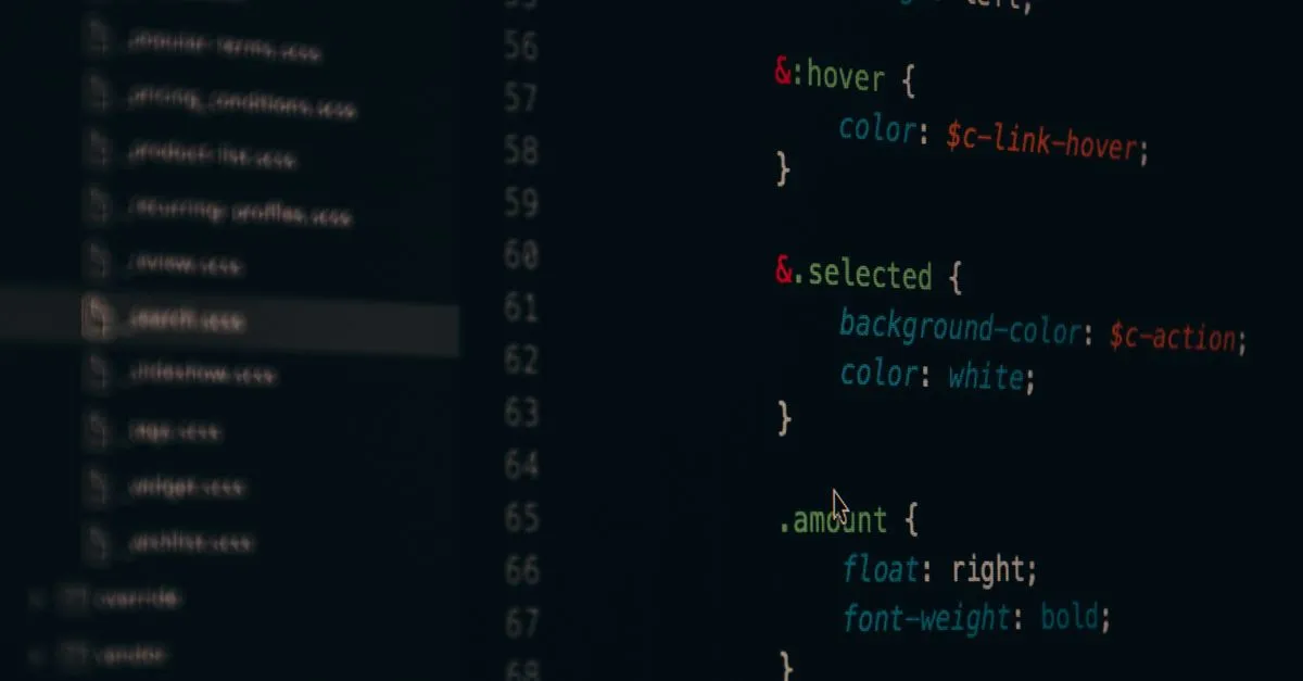 Code on a laptop screen — converting JSON configuration files to YAML format